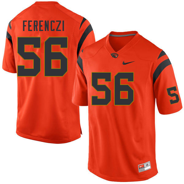 Men #56 Jacob Ferenczi Oregon State Beavers College Football Jerseys Sale-Orange